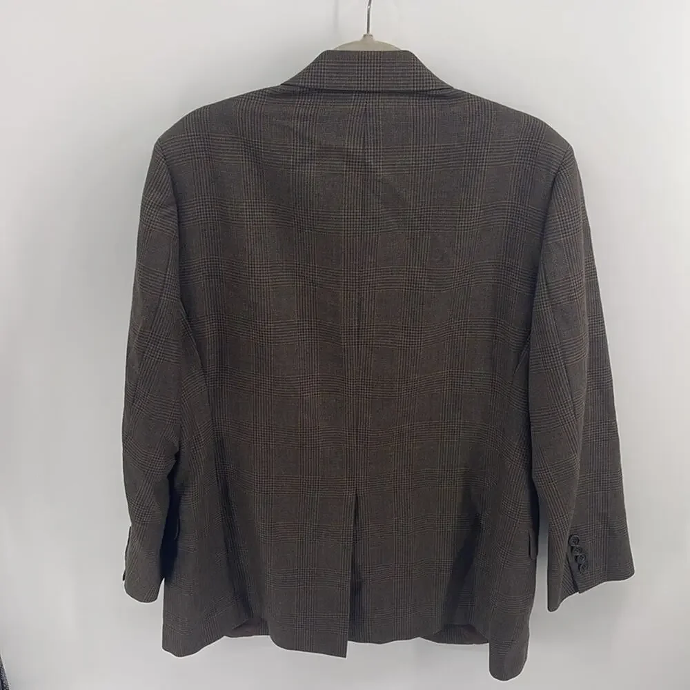 Brooks Brothers 1818 Fitzgerald 100% wool two button sport coat blazer sz 42R
